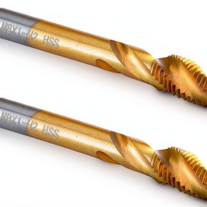 Burkit Spiral Flute Taps M8x1 Ti-Coated HSS 6542-0