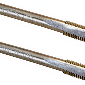 Burkit M8 x 1 Straight Fluted Tap, High-Speed Steel Thread-0