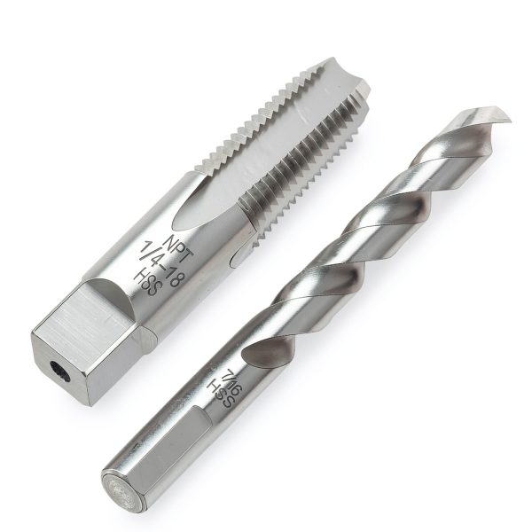 MorningRo NPT Tap Drill Bit Set High Speed Steel Industrial-0