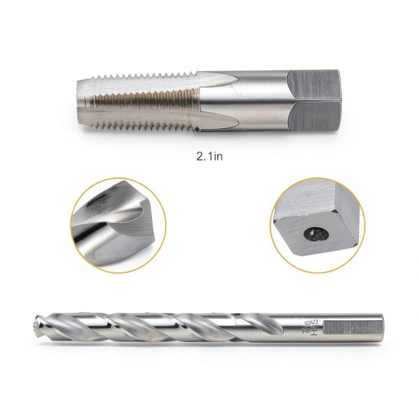 MorningRo NPT Tap Drill Bit Set High Speed Steel Industrial-1